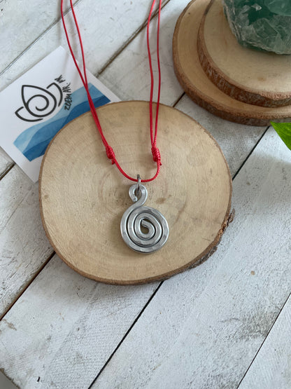 Spiral 🌀 Red Necklace