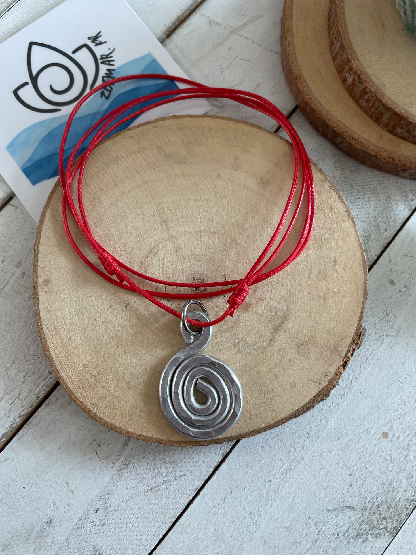 Spiral 🌀 Red Necklace