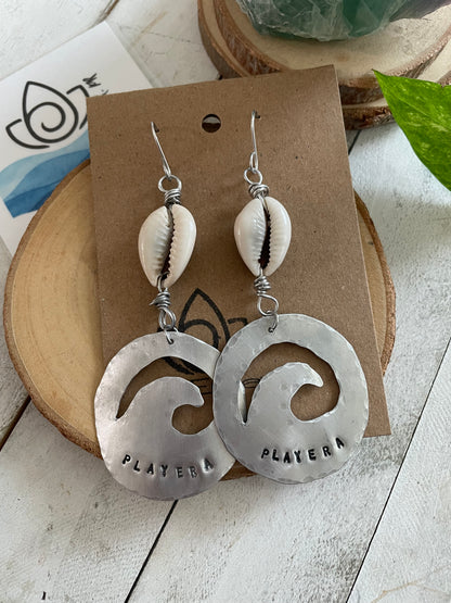 Cowrie Wave Earings