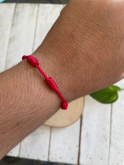 7 nudos Pulsera roja