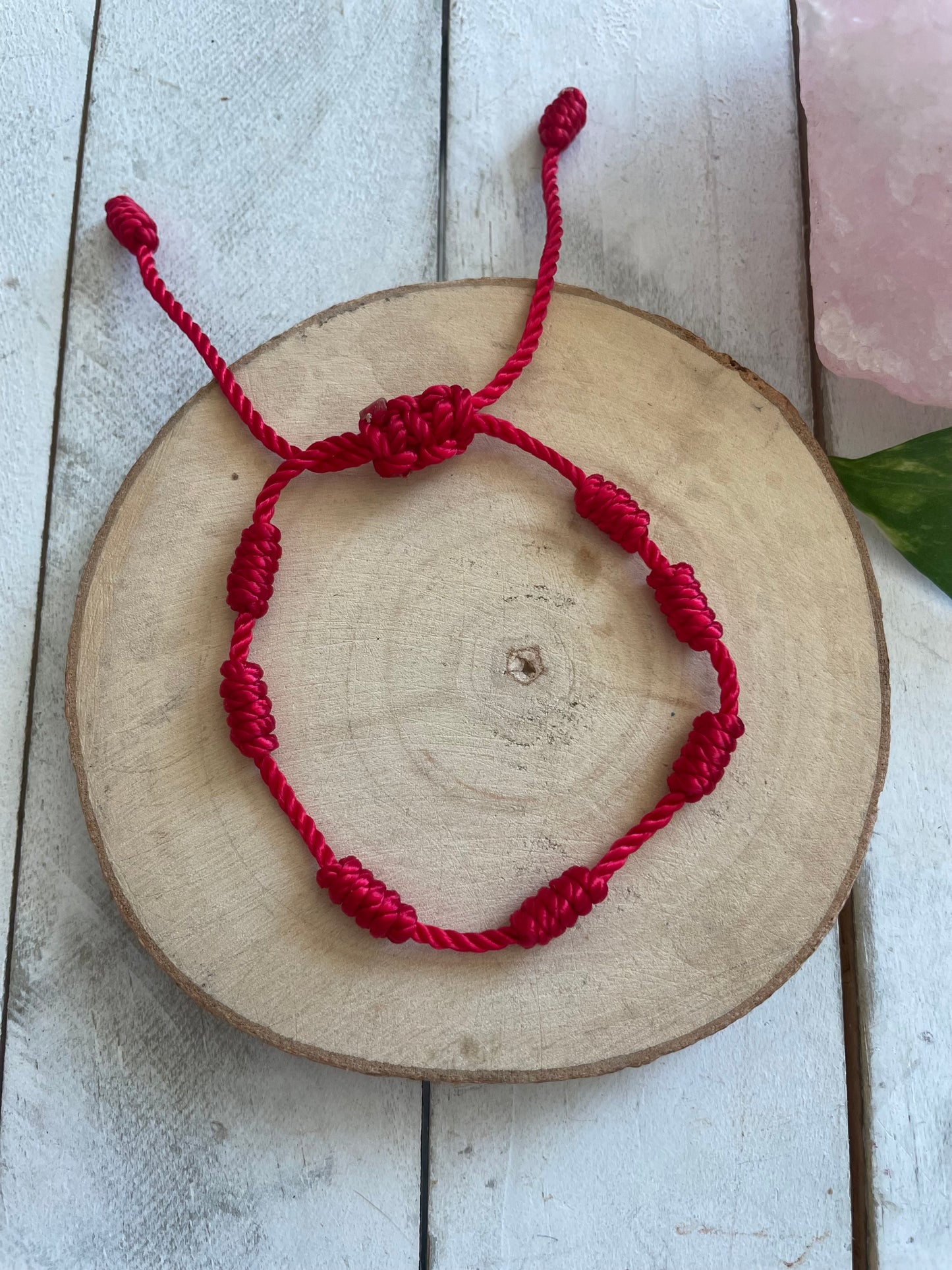 7 nudos Pulsera roja