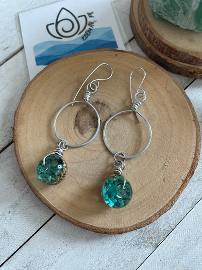 Circle Ocean earings