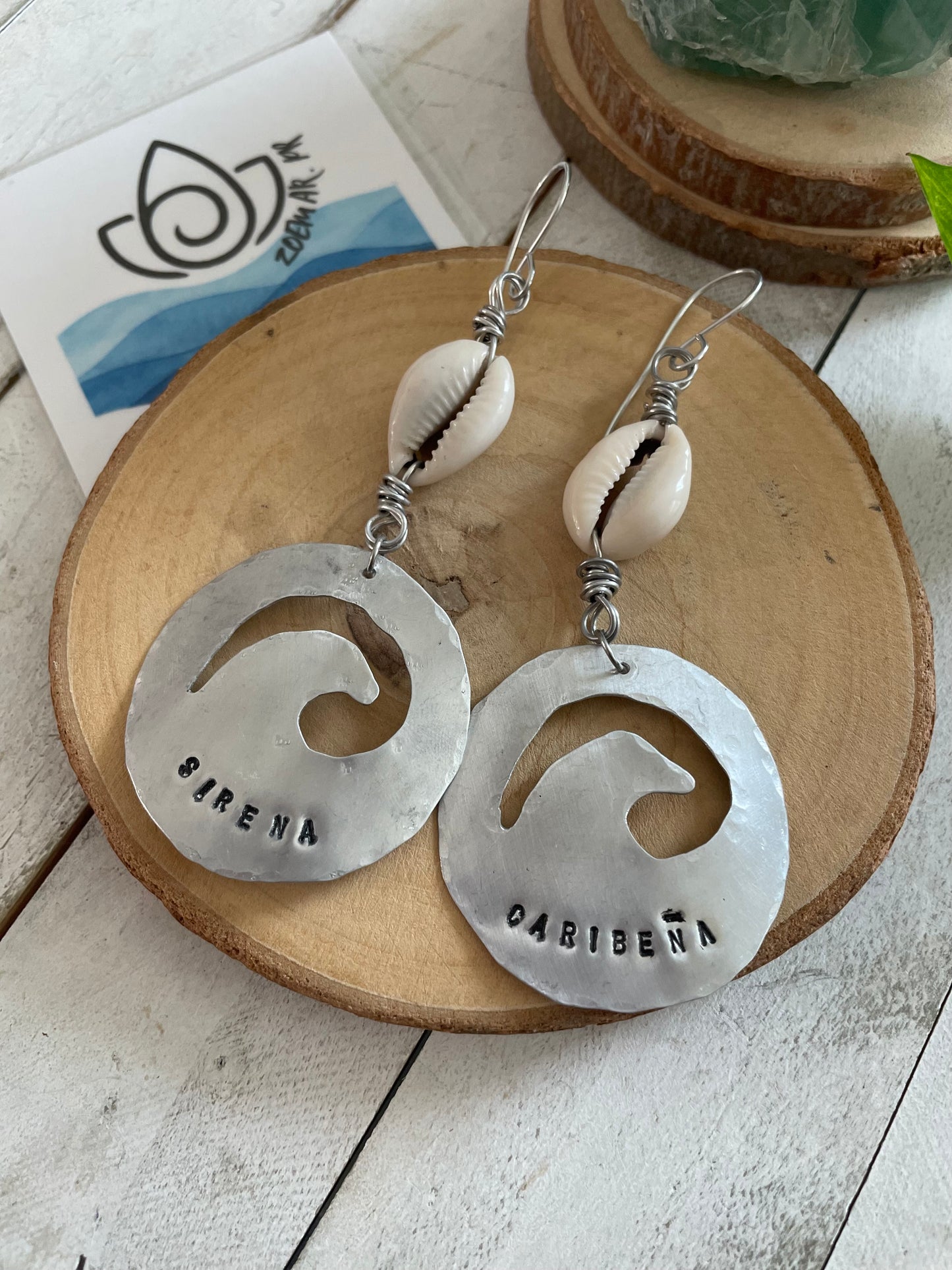 Cowrie Wave Earings