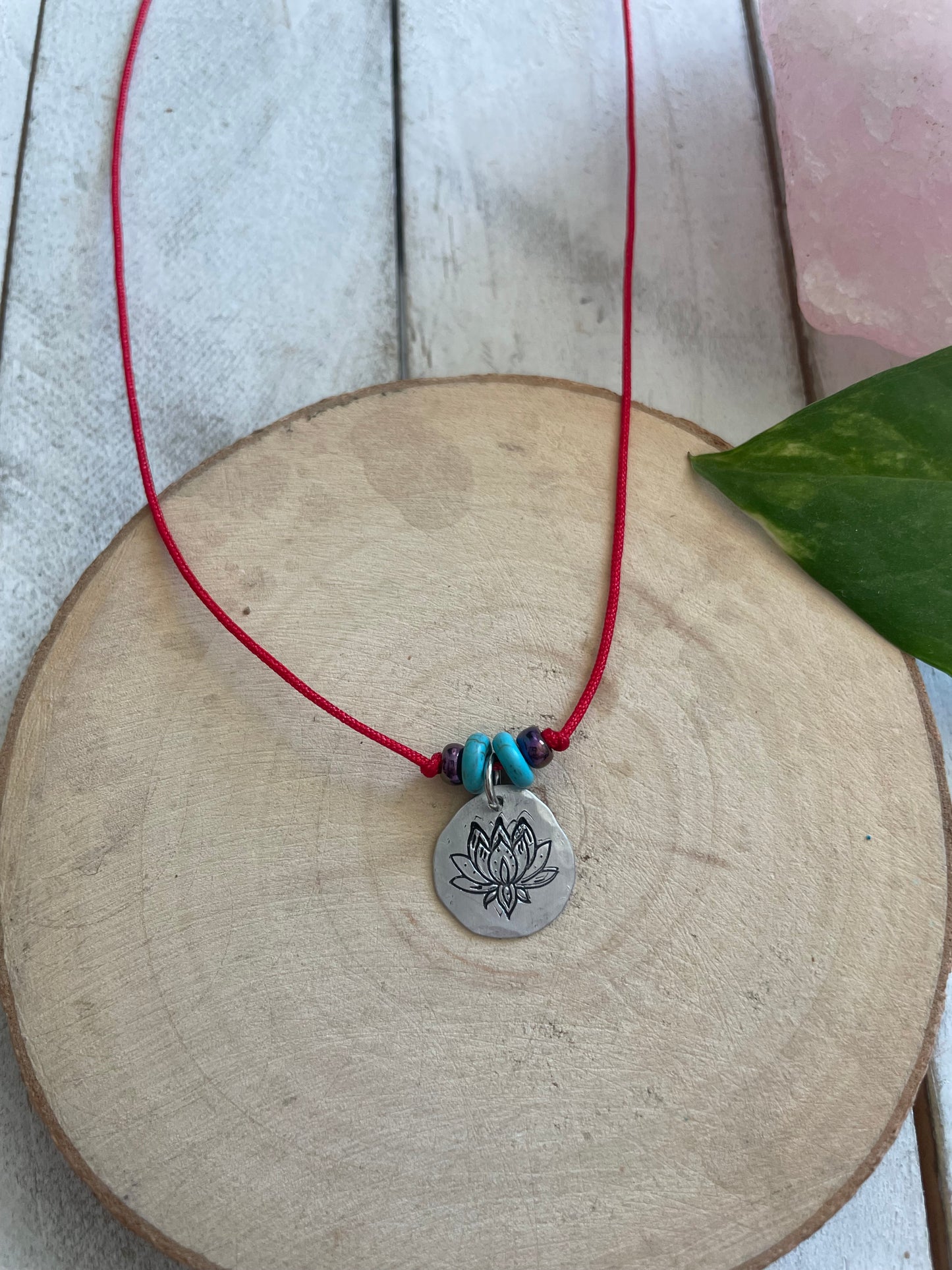 Red Lotus Necklace